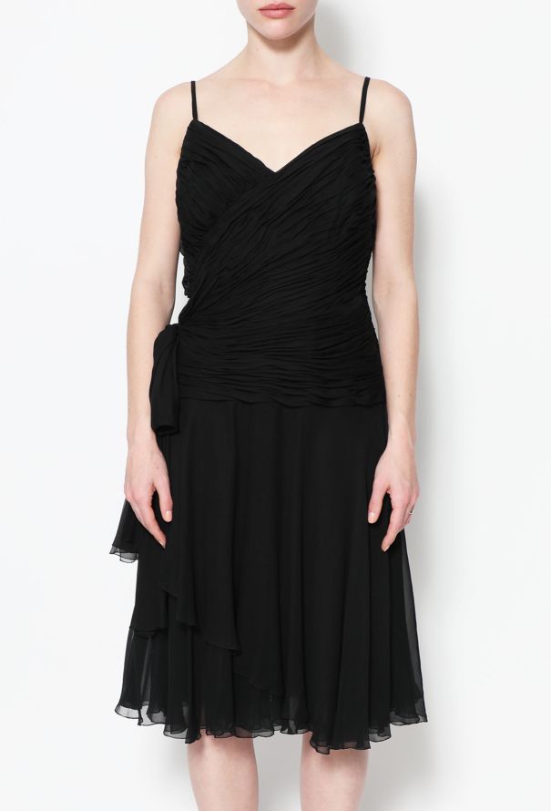 Exquisite Vintage Jean-Louis Scherrer Couture Draped Dress - 3