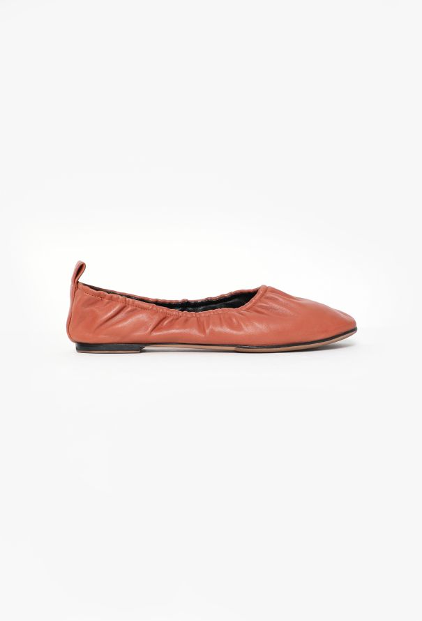 Céline S/S 2015 Leather Ballerina Flats Camel brown - 1