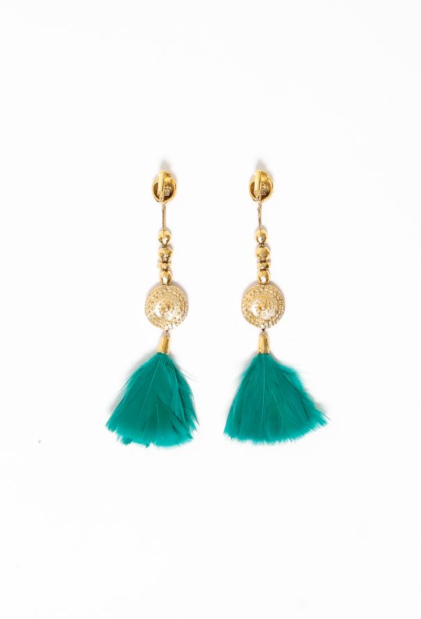Feather Tassel Earrings - 3