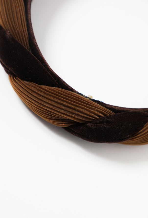 Exquisite Vintage Alexandre de Paris Velvet Pleated Headband - 3