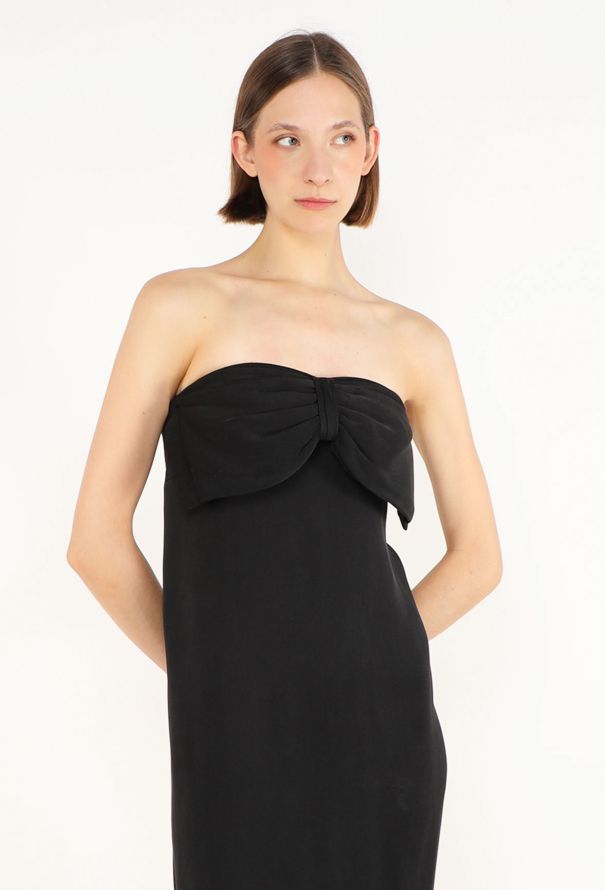 Chloé Lagerfeld Strapless Bow Gown, 1980s - 3