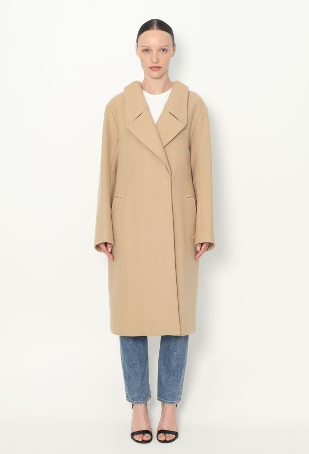 Chloé Resort 2013 Notched Wool Coat - 3