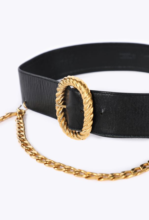 Chanel Medallion Chain & Leather Belt, F/W 1988 - 5