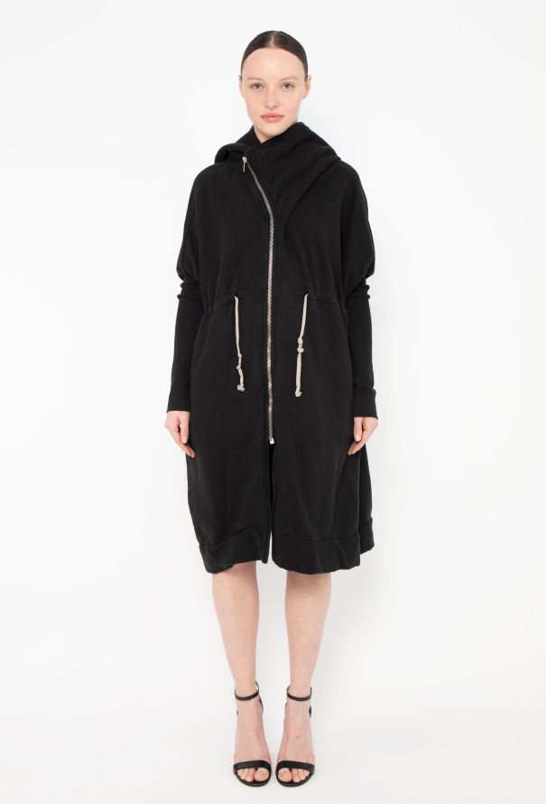 Rick Owens Drkshdw Asymmetrical Hoodie Dress - 6
