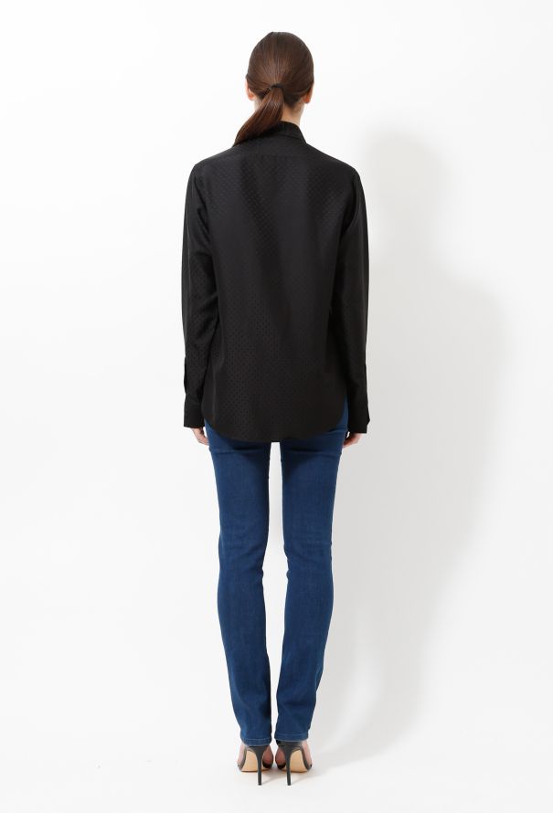 Saint Laurent 2013 Evening Polka Dot Shirt - 4
