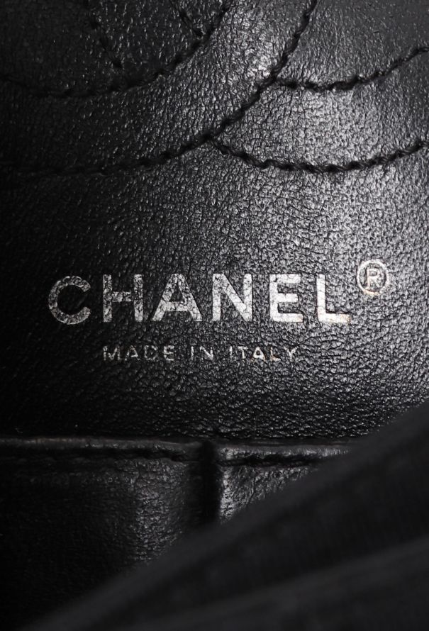 Chanel Black Jersey 2.55 Medium Flap Bag - 12
