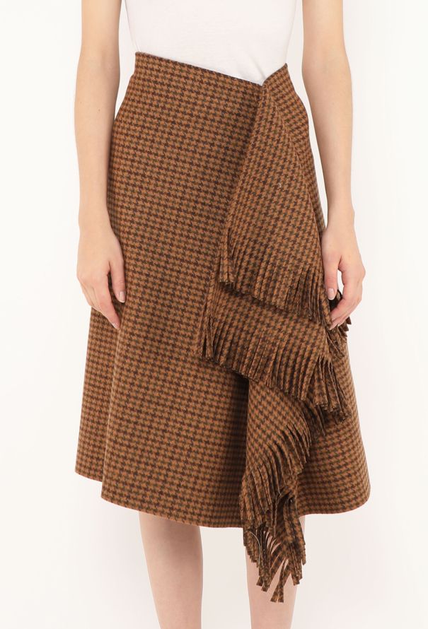 Balenciaga Pre-Fall 2018 Asymmetrical Fringe Skirt - 3