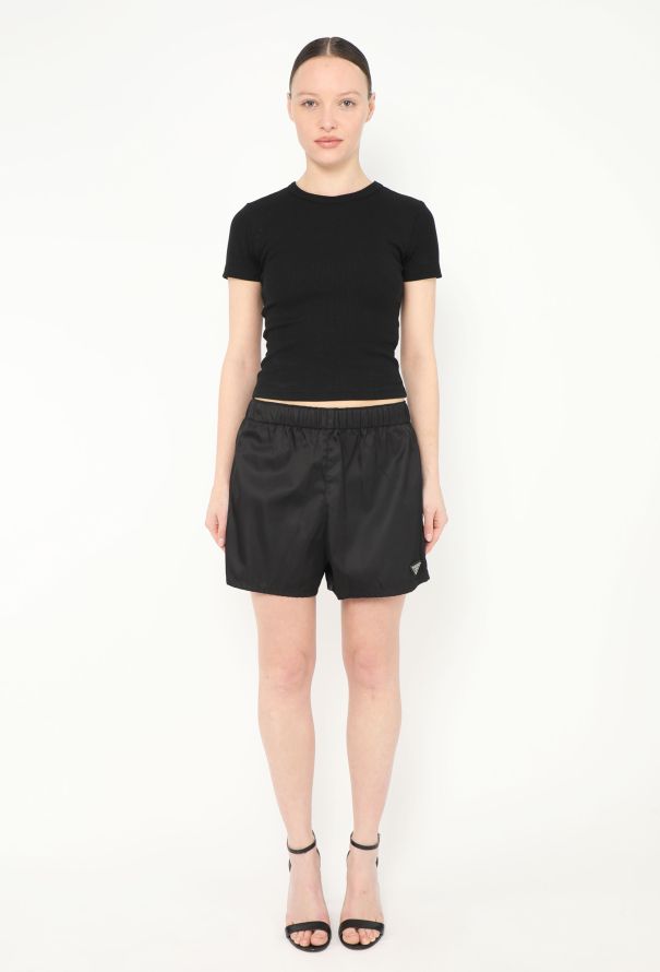 Prada 2019 Re-Nylon Logo Shorts - 2