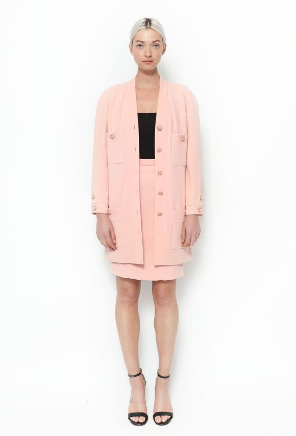 Chanel RARE '90s Crêpe 'CC' Ensemble - 1