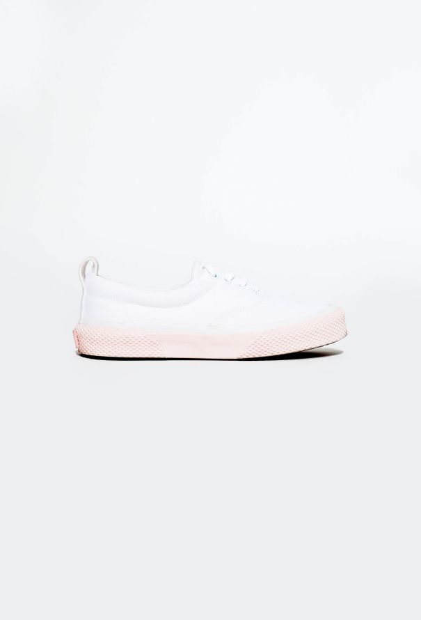 Céline Contrast Sole Canvas Trainers - 1