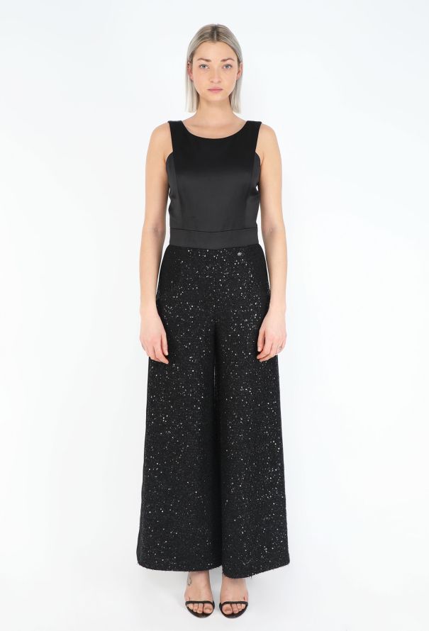 Chanel F/W 2018 Sequin Smoking Jumpsuit - 1