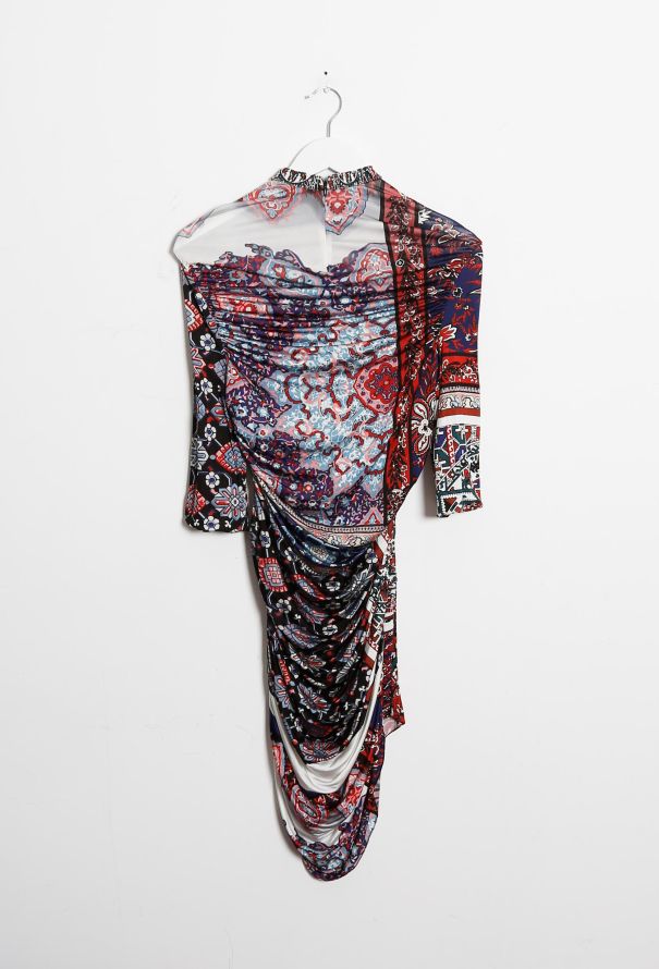 Louis Vuitton Ruched Printed Dress - 6