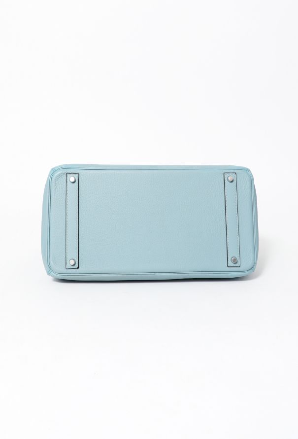 Hermès Bleu Ciel Clemence Birkin 40 - 6