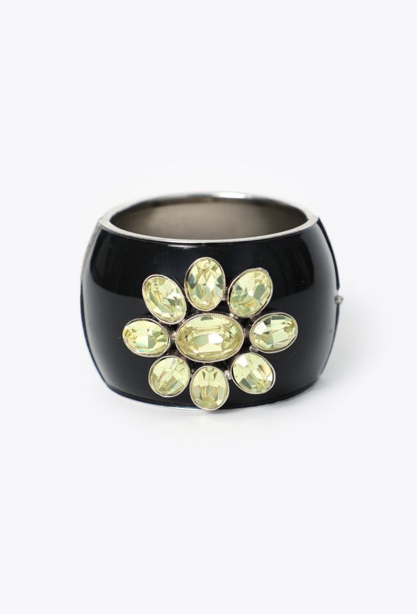 Chanel F/W 2003 Floral Enamel Cuff - 1