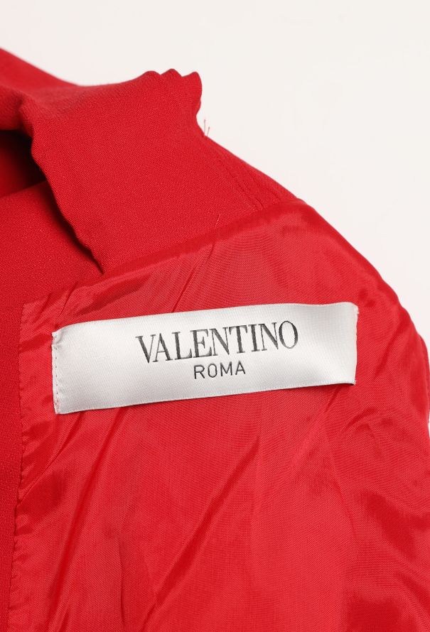 Valentino Ruched Shoulder Crêpe Dress - 5