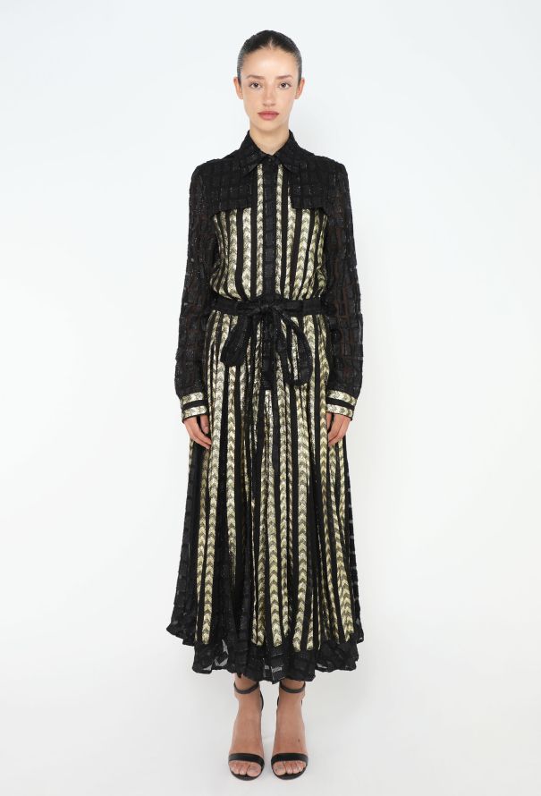Dodo BarOr Chevron Lamé Dress - 2