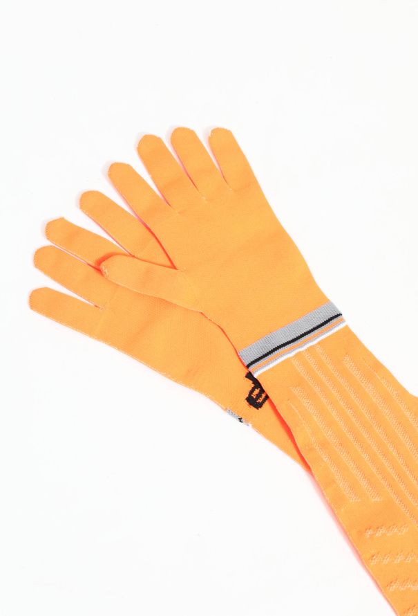 Prada F/W 2018 Neon Sci-Fi Knit Gloves - 5