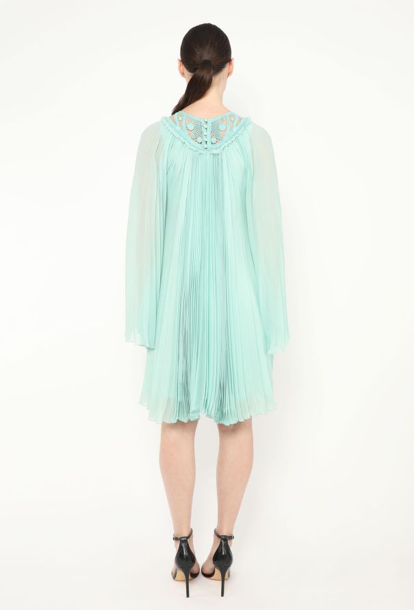Chloé Resort 2018 Pleated Chiffon Dress - 5