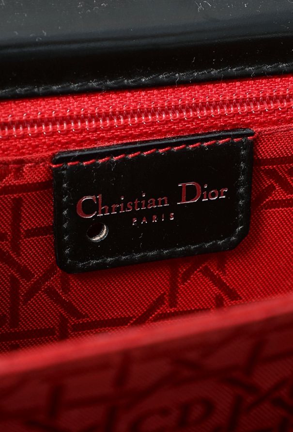 Dior 1997 Patent Fringed Chainlink Bag - 12