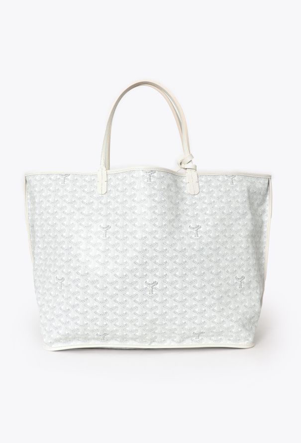 Goyard Saint Louis PM Tote Bag White Goyardine canvas - 1