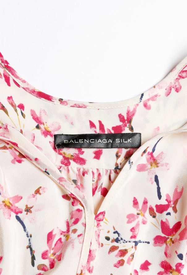 Balenciaga 2011 Floral Silk Tunic Dress - 4