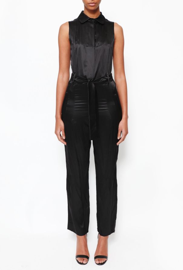 Saint Laurent 2010 'Edition 24' Belted Silk Jumpsuit - 2