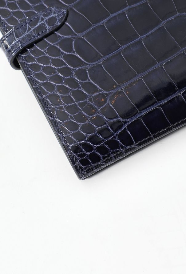 Hermès Bleu Encre Alligator Kelly Classique Wallet - 10
