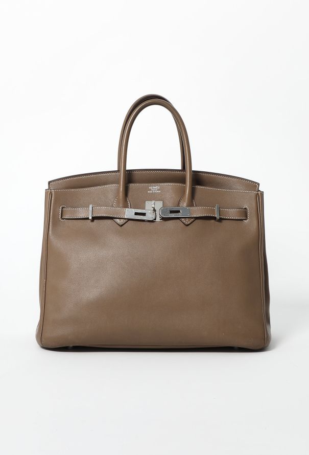 Hermès Etoupe Swift Birkin 35 - 1