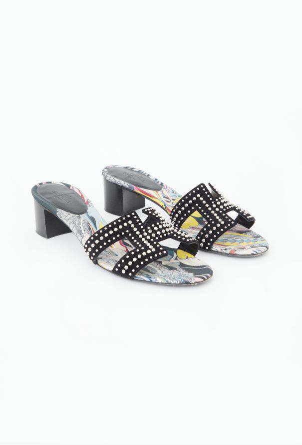 Hermès Studded Oasis Mules - 3