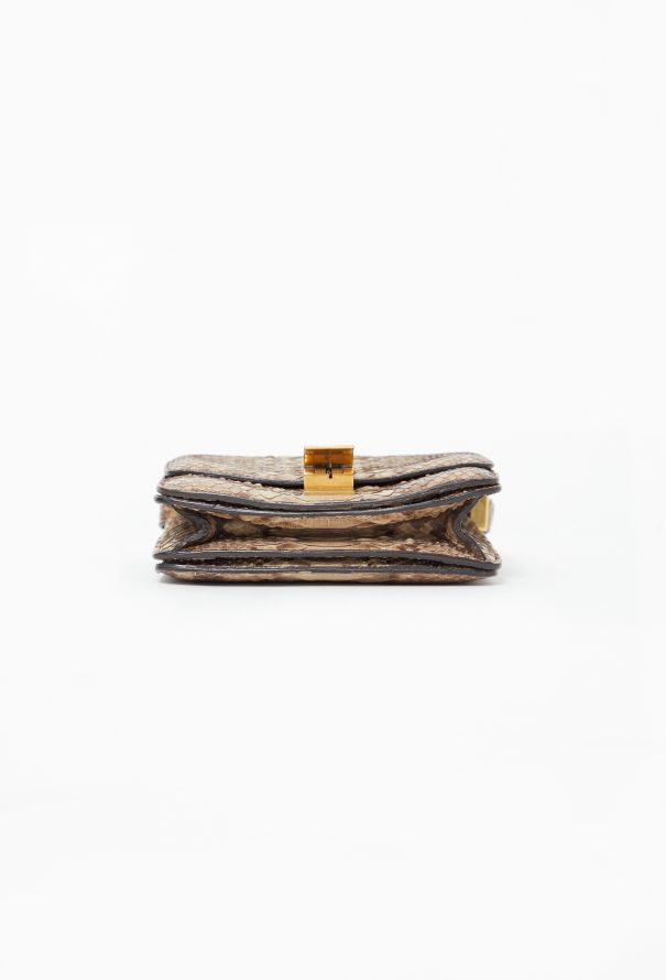 Céline Mini Python Classic Box Bag Beige and brown - 7