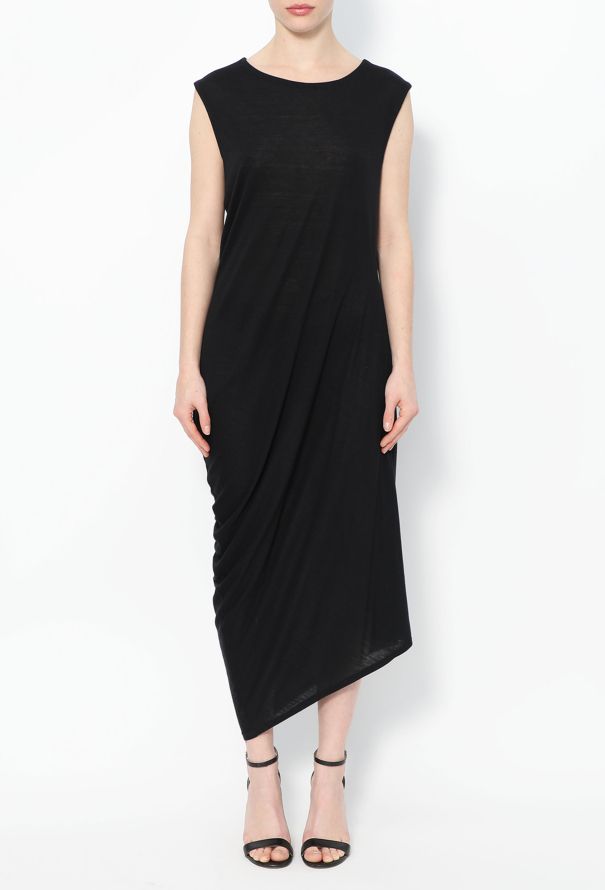 The Row Asymmetric Draped Cotton Dress - 2