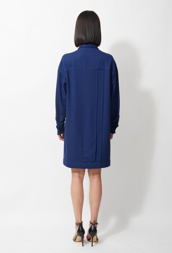 Chanel Vintage Pleated Shirt Dress - 3
