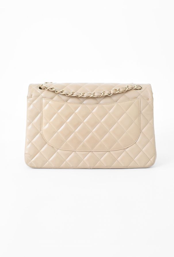 Chanel Beige Jumbo Timeless Flap Bag - 5