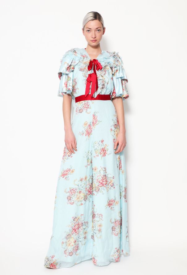 Rodarte F/W 2022 Floral Ruffled Jumpsuit - 4