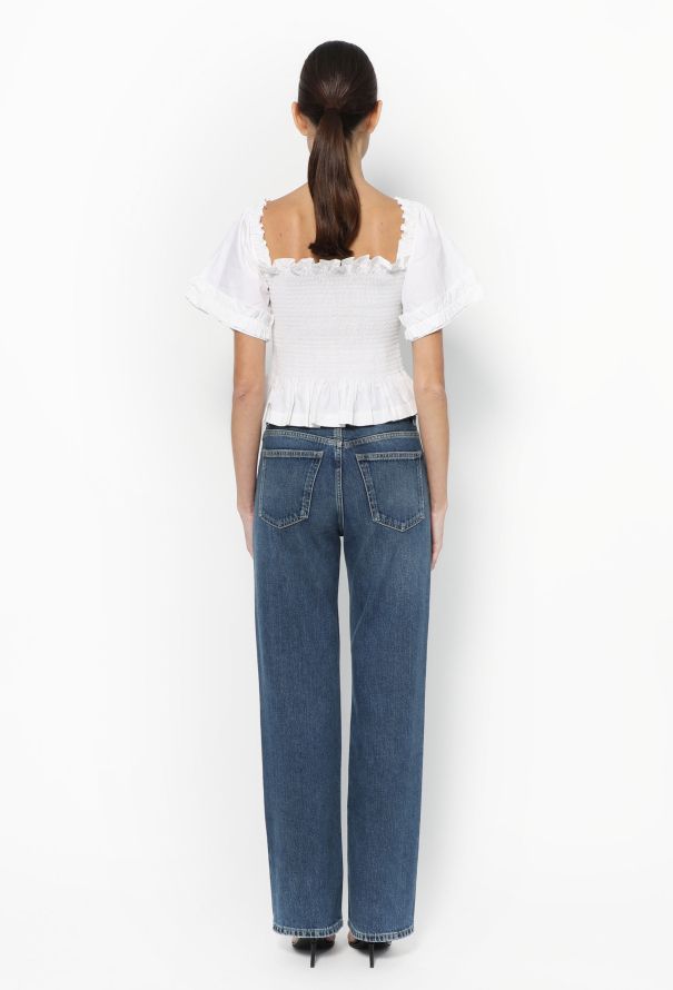 Molly Goddard 2019 Ruched Cotton Top - 4