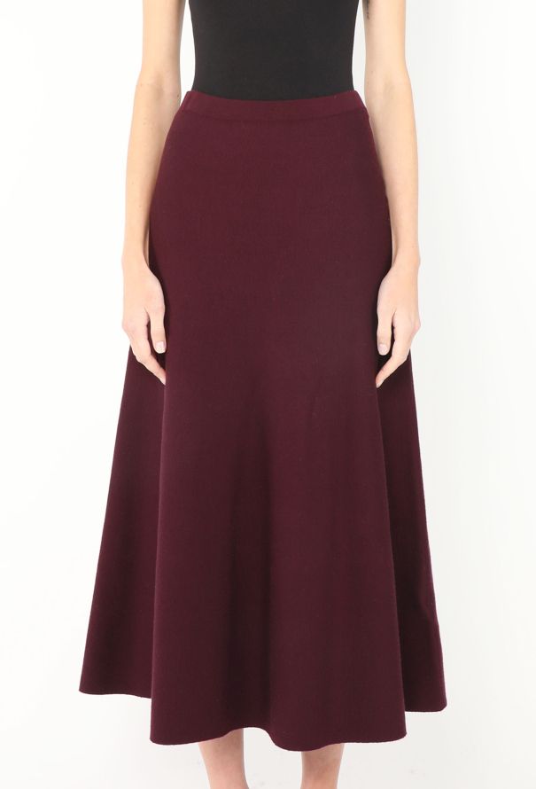 Gabriela Hearst F/W 2021 Flared Knit Skirt - 3