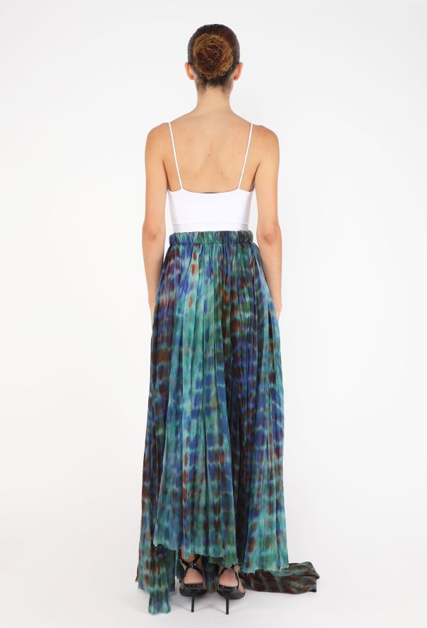 Romeo Gigli Tie-Dye Asymmetrical Skirt, 1990s - 5