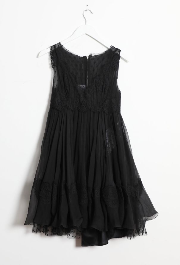Dolce & Gabbana Ruffled Lace Flared Dress - 5