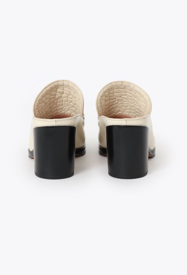 Bottega Veneta 2020 Embossed Leather Loafer Mules - 4