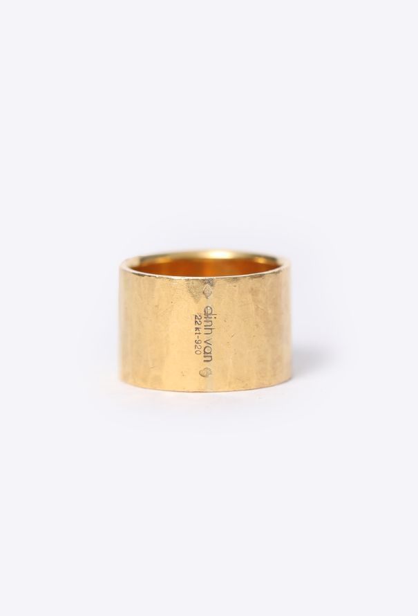 Vintage Fine Jewelry '70s Dihn Van 22K Yellow Gold Ring - 7