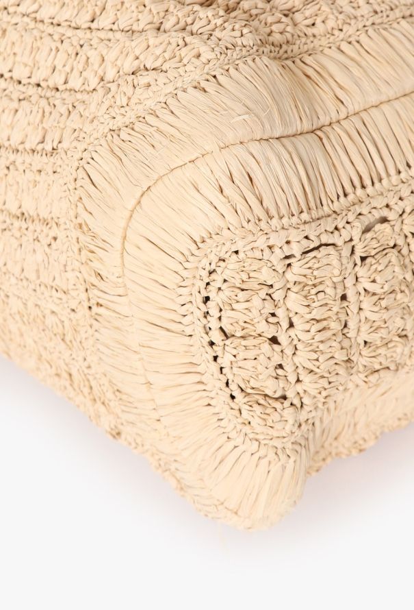 Valentino Beige Raffia Tote Bag - 8