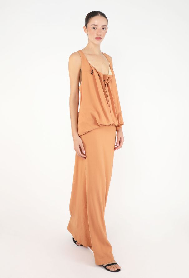 Jean Paul Gaultier S/S 1999 Draped Cowl Neck Gown - 5