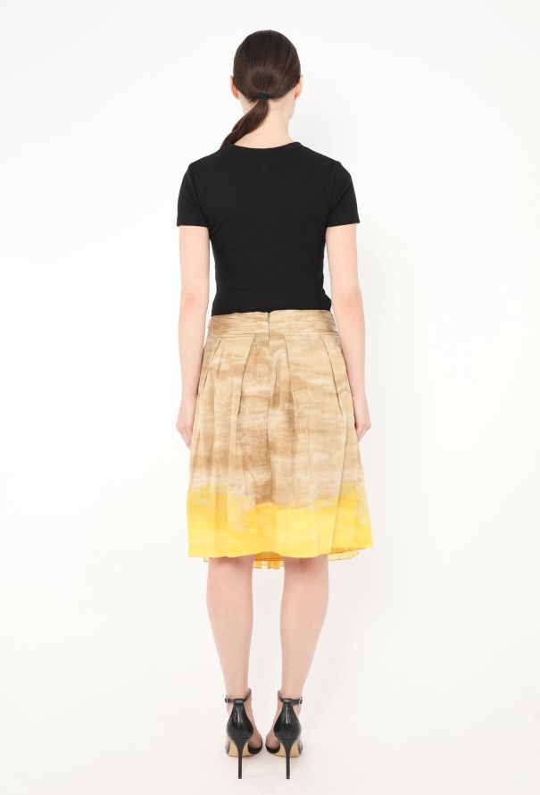 Prada 2006 Pleated Ombré Skirt - 4