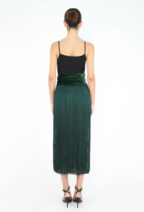 Jean Paul Gaultier Fall 2006 Velvet Fringe Skirt - 5
