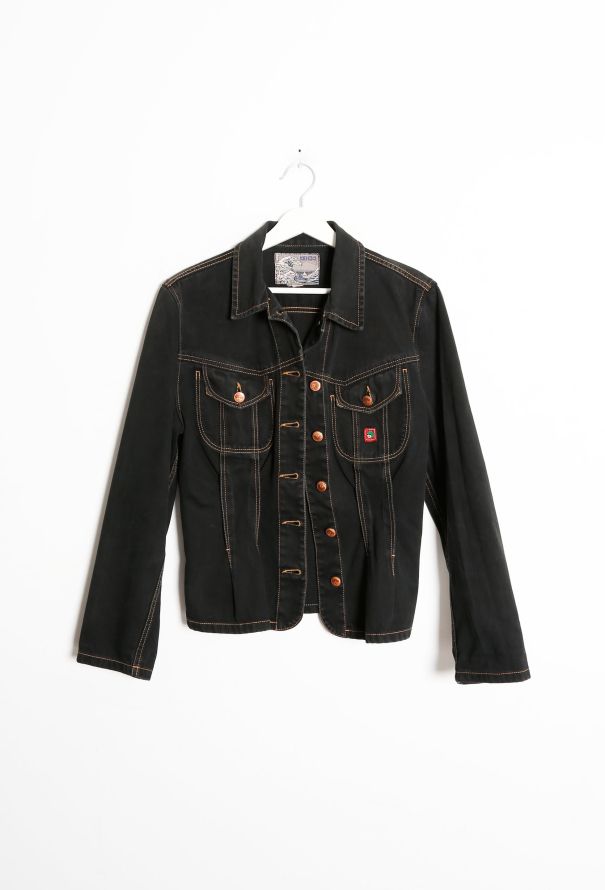 Kenzo '80s Cinched Denim Jacket - 10