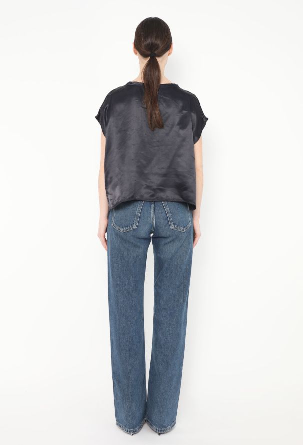 Céline 2010 Zippered Satin Top - 3