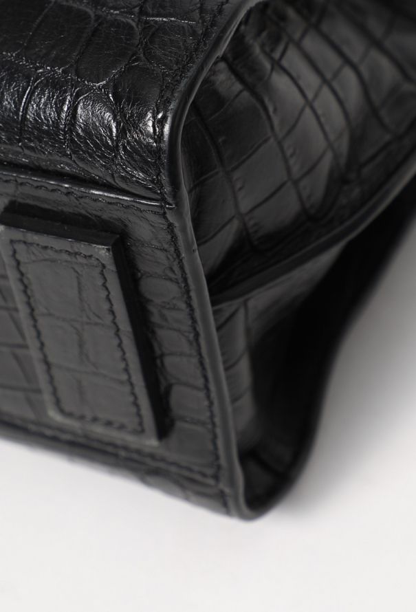 Saint Laurent Crocodile Embossed Nano Sac de Jour - 9