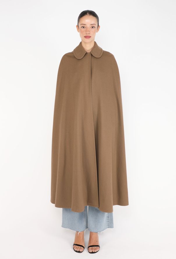 Saint Laurent Felted Flared Cape, 1970 - 2