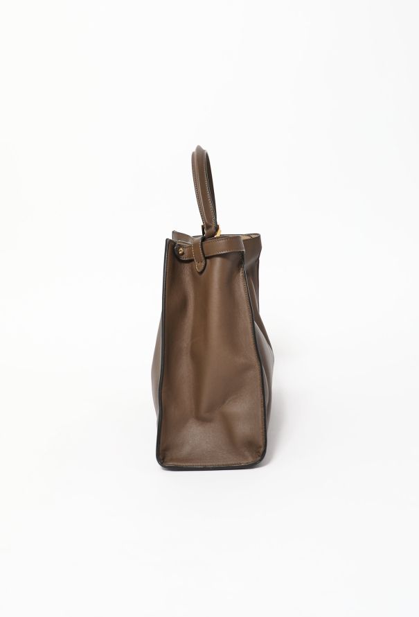 Fendi Taupe Medium Peekaboo X-Lite - 4
