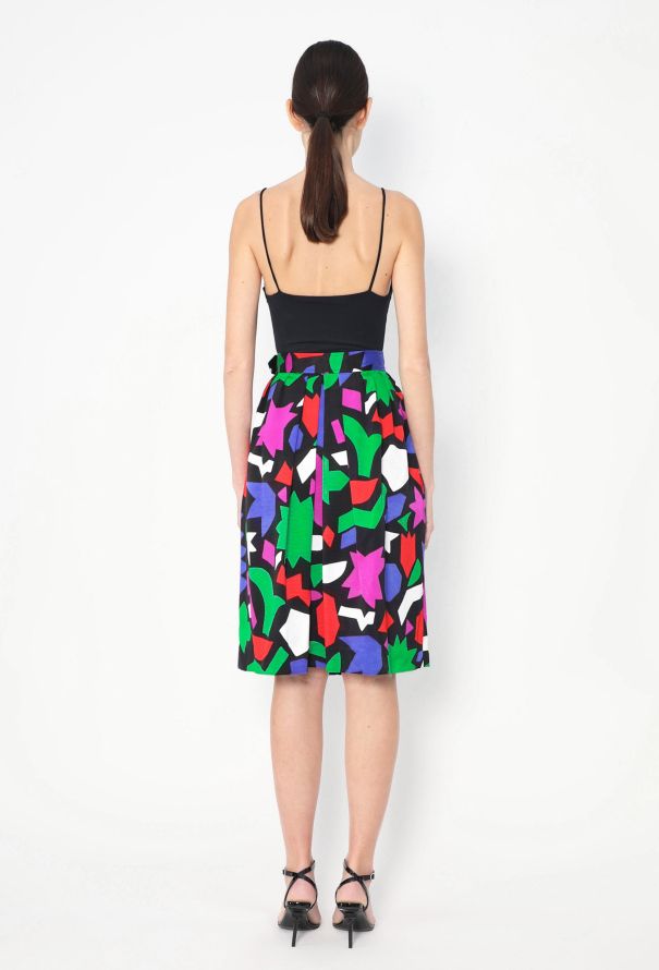 Saint Laurent S/S 1983 Pleated Matisse Skirt - 6